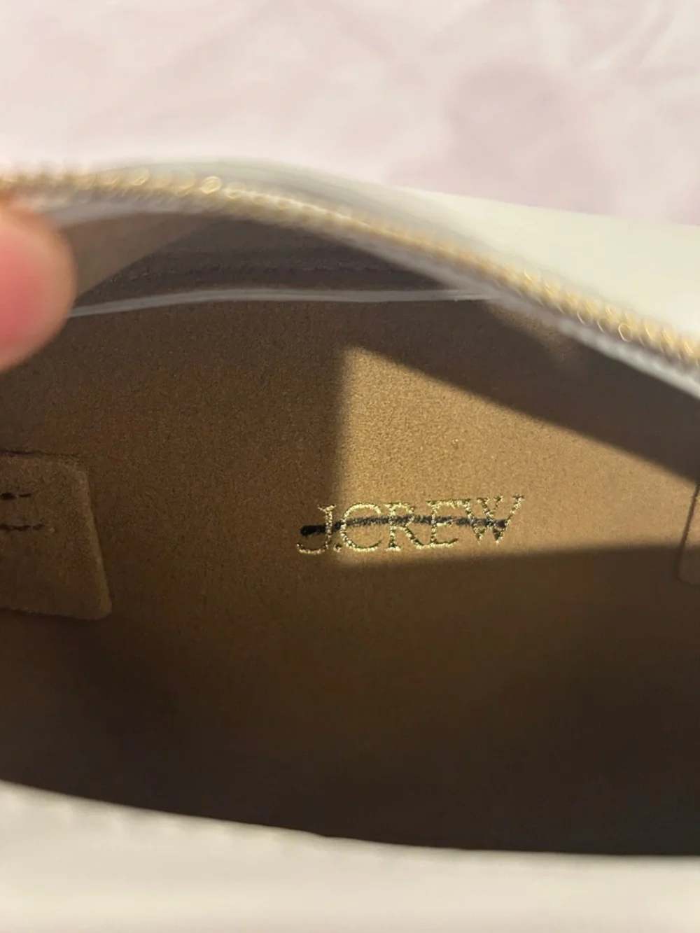 NWT J crew white Delphine bag